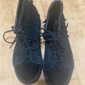 VANS SK8-HI MOC sneakers SUEDE hi tops fringe